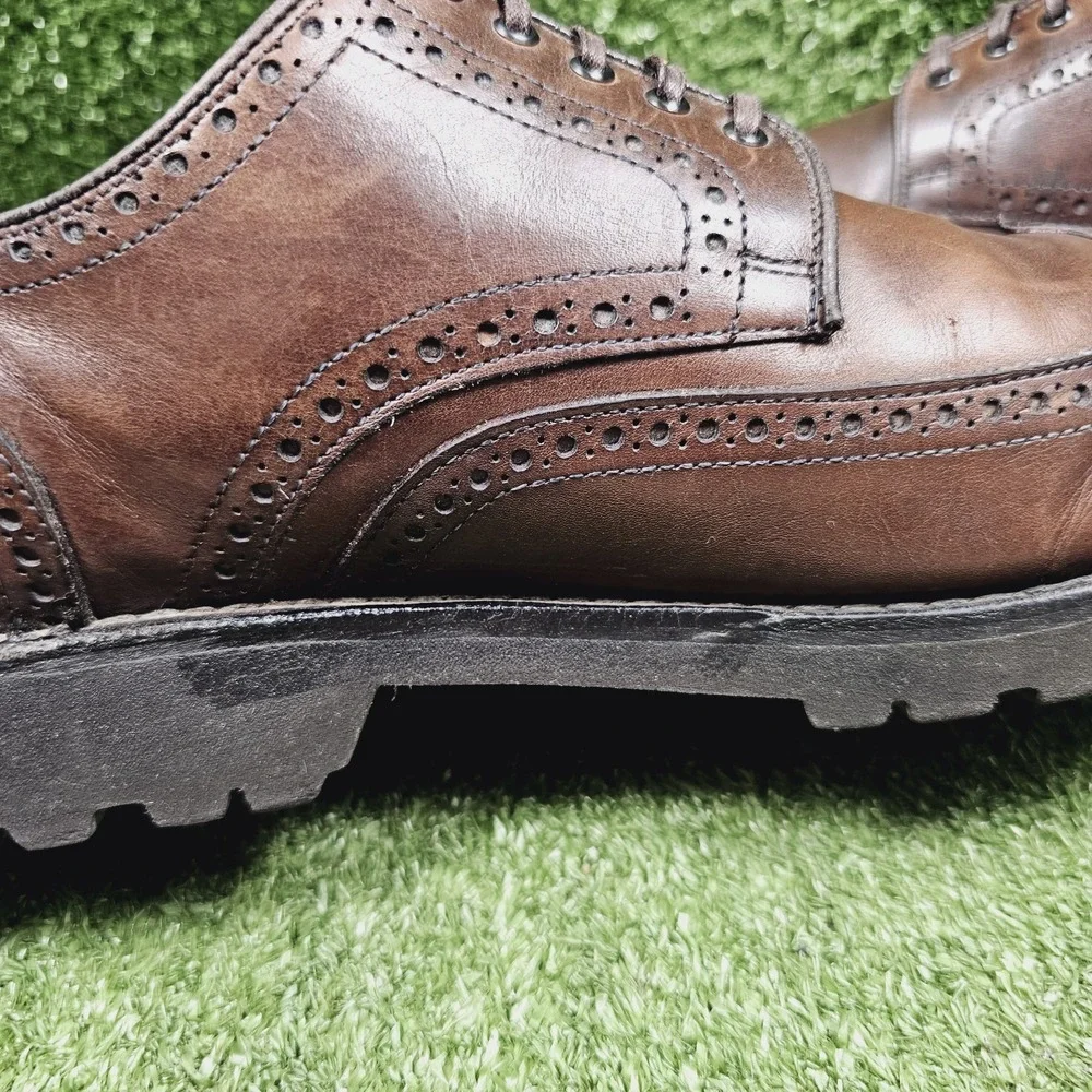 Allen Edmonds 'Tate' Brown Leather Wingtip Oxfords Dress Shoes Mens Size 13 D